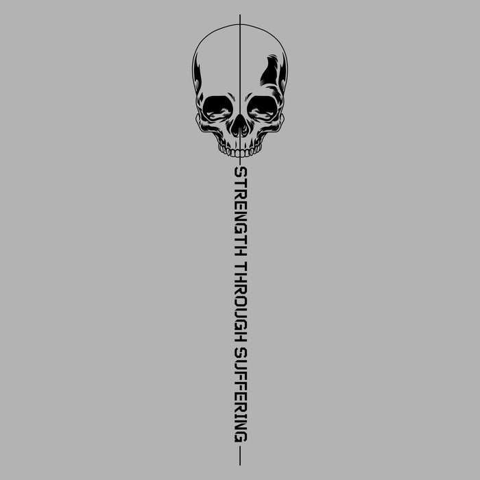 Grunt Style Strength Through Suffering Hoodie - Sport Gray artwork
