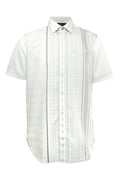 Stripe Men Shirt - Short Sleeve - Beige