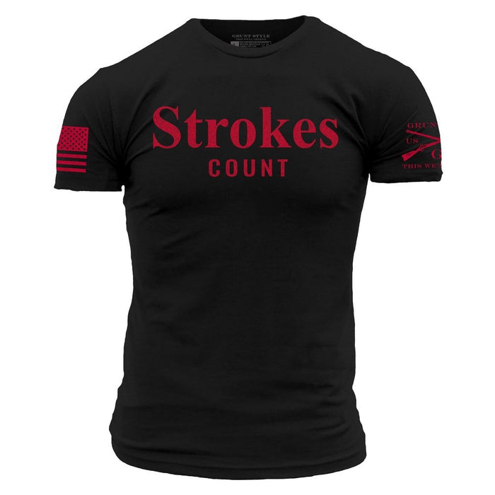 Grunt Style Strokes Count T-Shirt - Black T-Shirt