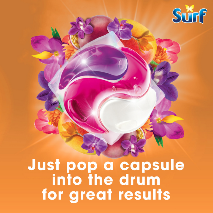 Surf Passion Bloom 3-In-1 Laundry Washing Detergent Capsules 51 Washes