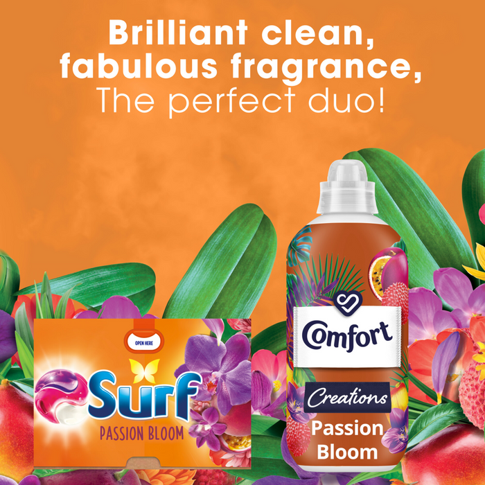 Surf Passion Bloom 3-In-1 Laundry Washing Detergent Capsules 51 Washes