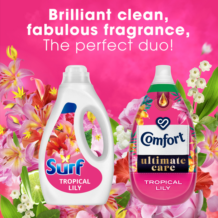Surf Tropical Lily Concentrated Liquid Laundry Washing Detergent 44 Washes 1188ml