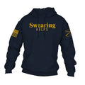 Grunt Style Swearing Helps Hoodie - Navy hoodies