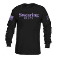 Grunt Style Swearing Helps Long Sleeve - Black ls tees