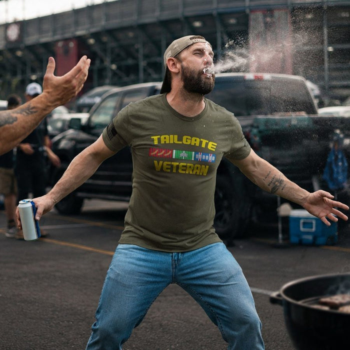 Tailgate Veteran T-Shirt - Military Green