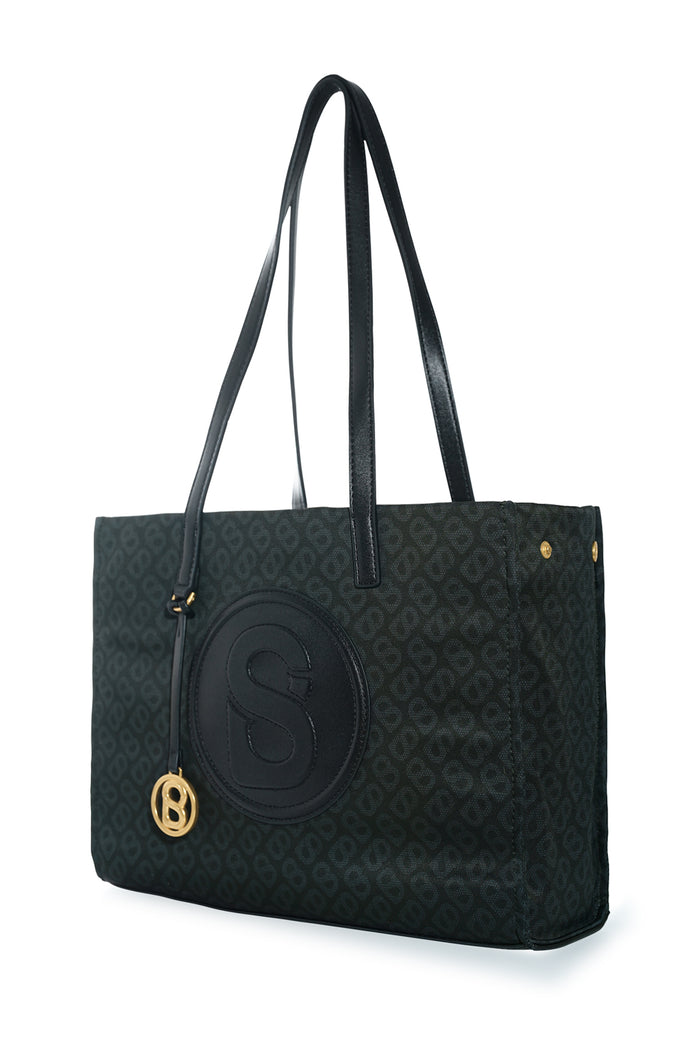Tapis Aaliya Printed Tote Bag - Black