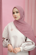 Tapis Pleated Shawl - Ash Rose