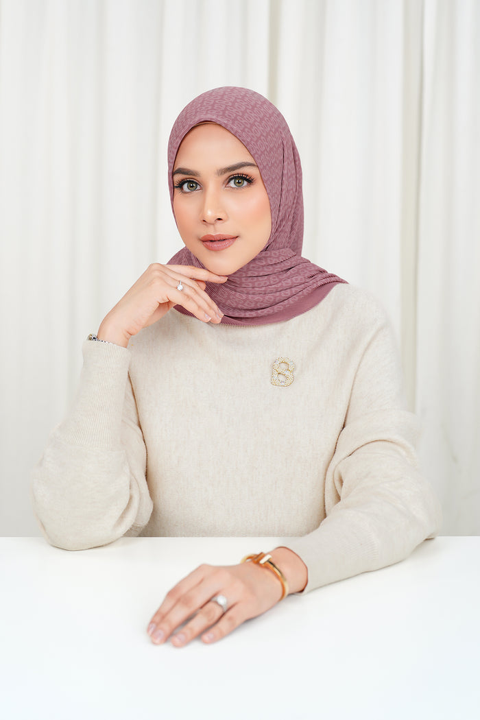 Tapis Pleated Square - Ash Rose