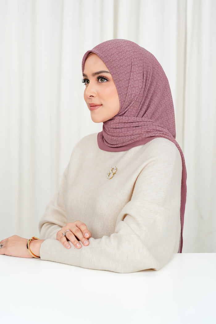 Tapis Pleated Square - Ash Rose