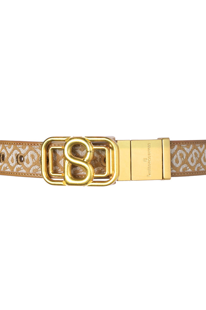 Tapis Reversible Belt - Mustard