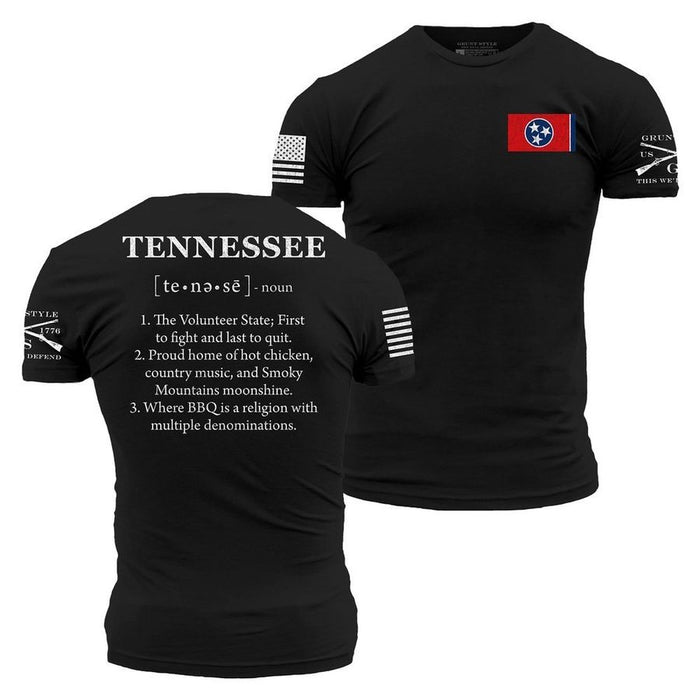 Grunt Style Tennessee Defined T-Shirt - Black T-Shirt