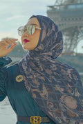 The Autograph Pleated Shawl - Bleu