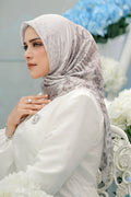 The Farsha Satin Square - Bone