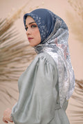 The Farsha Satin Square - Navy