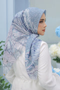 The Farsha Voal Square - Aqua
