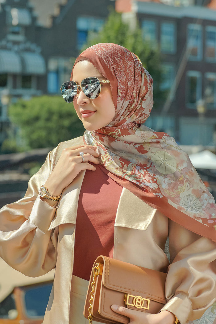 The Journey Satin Shawl - Bangkok