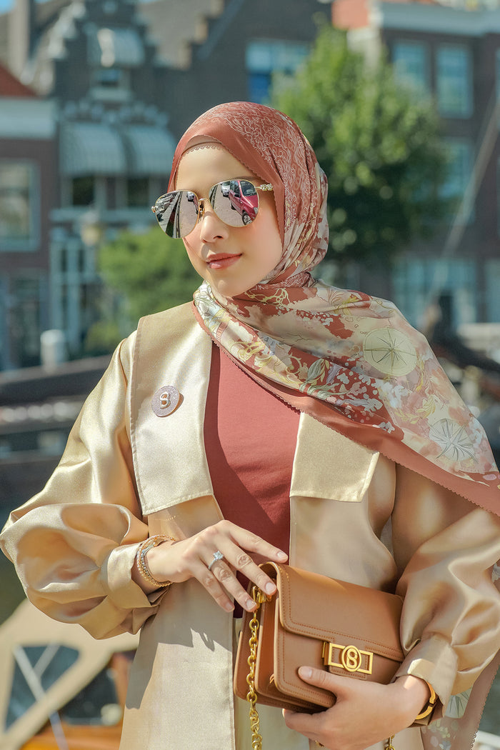 The Journey Satin Shawl - Bangkok