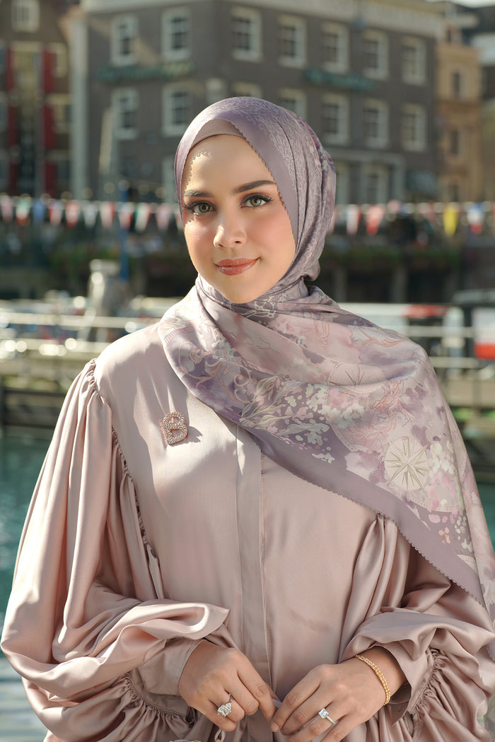 The Journey Satin Shawl - Kuala Lumpur