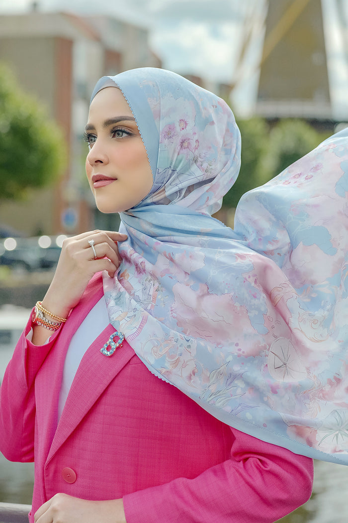 The Journey Satin Shawl - Tokyo