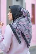 The Malaya Voal Square - Black