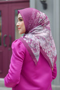 The Malaya Voal Square - Magenta