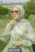 The Parisian Satin Shawl - Jardin