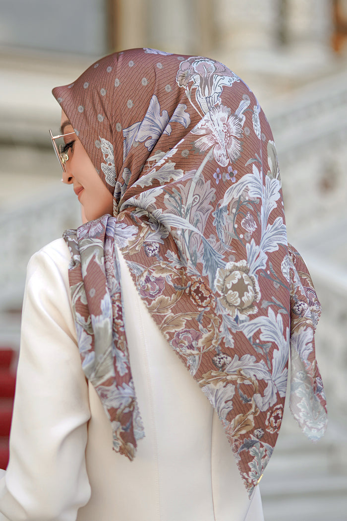 The Royale Satin Square - Brown