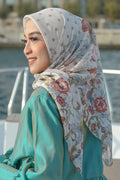 The Royale Voal Square - White