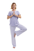 The Soul Mate Short Sleeve Set in Periwinkle