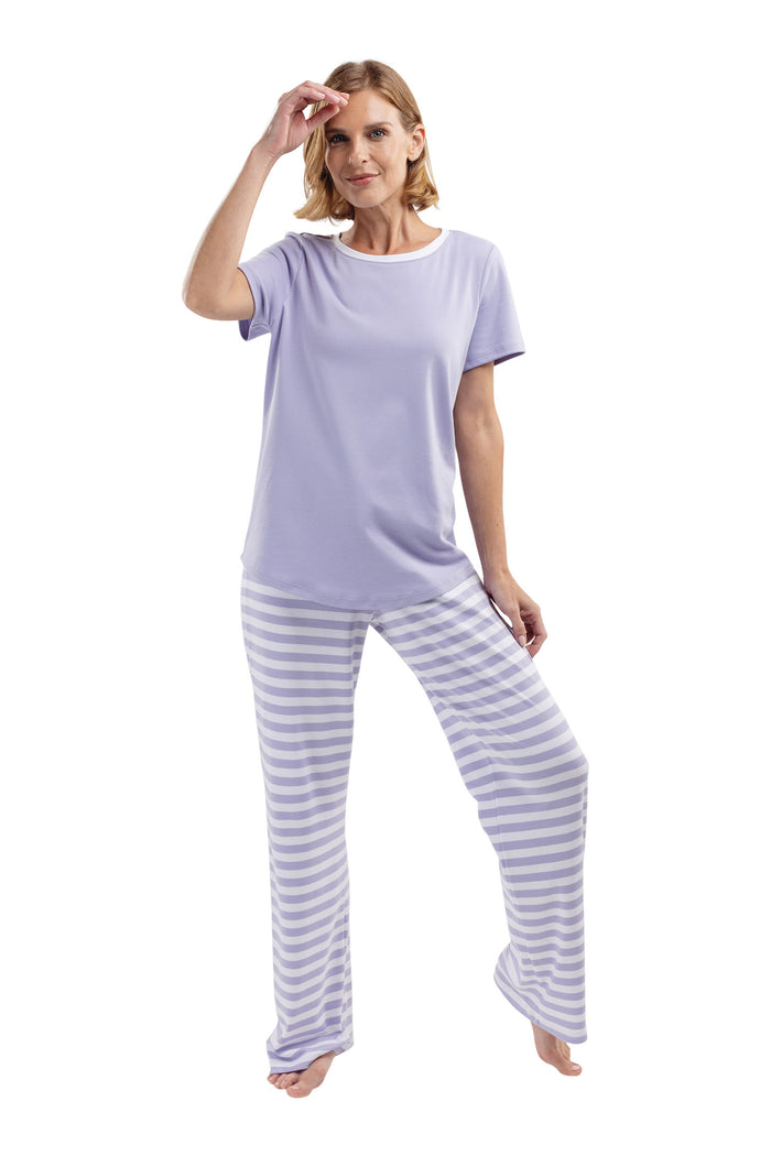 The Soul Mate Short Sleeve Set in Periwinkle