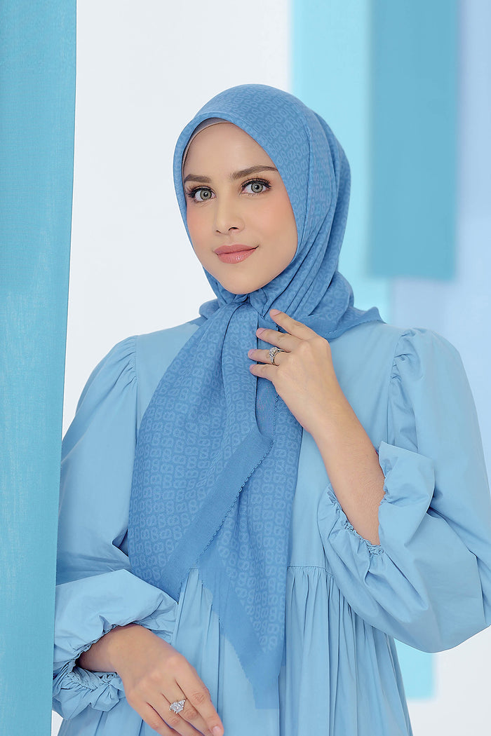 The Tapis Square - Azure Blue