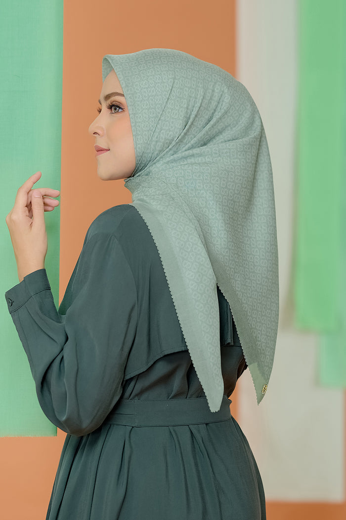 The Tapis Square - Iceberg Green