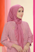 the tapis square scarf in mineral red by buttonscarves