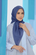 the tapis square scarf in sodalite blue by buttonscarves