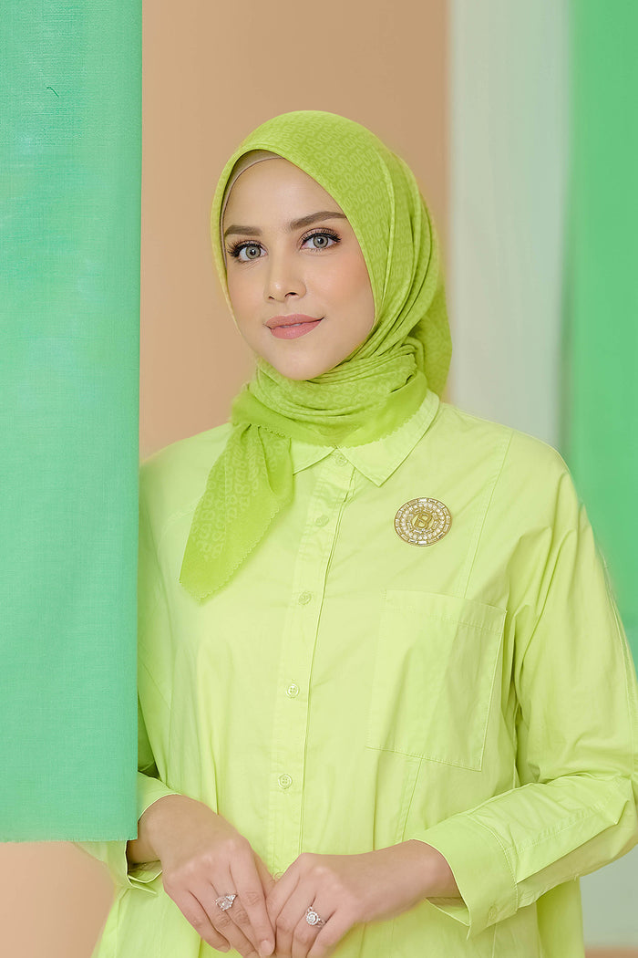 the tapis square scarf in sulphur spring by buttonscarves