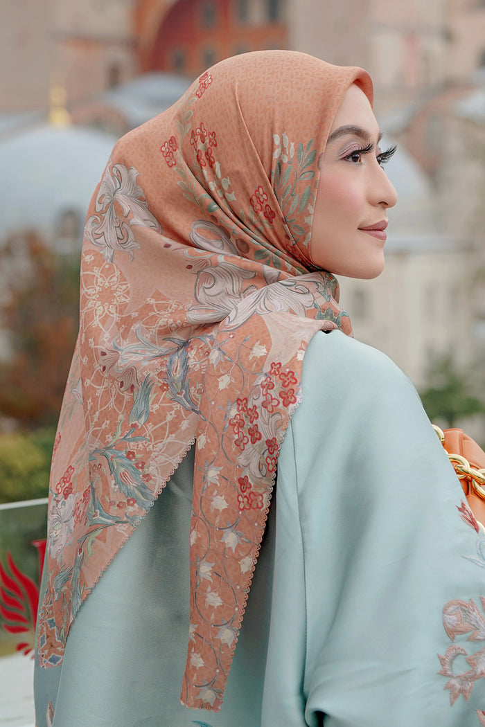 The Topkapi Satin Square - Pumpkin