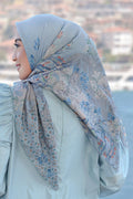 The Topkapi Voal Square - Powder Blue