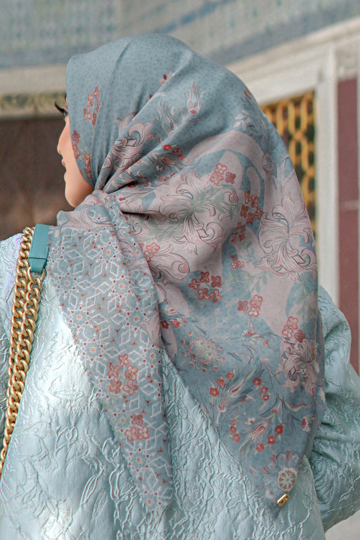The Topkapi Voal Square - Turquoise