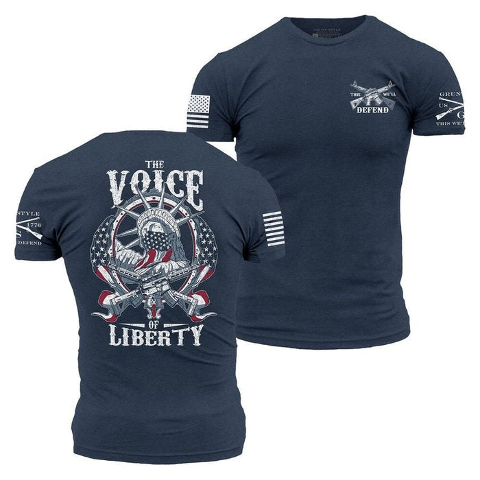 Grunt Style The Voice Of Liberty T-Shirt - Midnight Navy T-Shirt