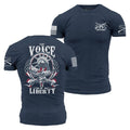 Grunt Style The Voice Of Liberty T-Shirt - Midnight Navy T-Shirt