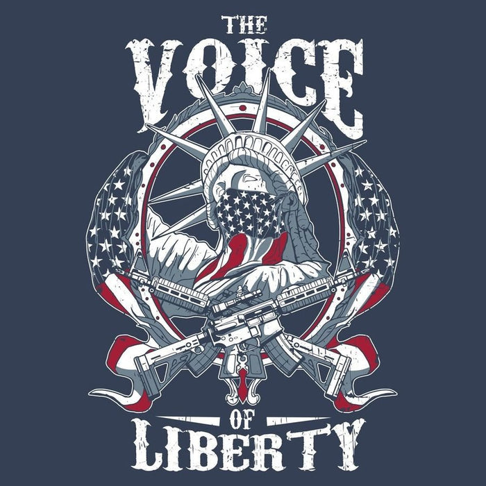 Grunt Style The Voice Of Liberty T-Shirt - Midnight Navy artwork