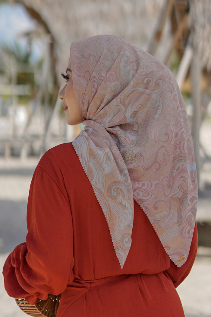 The Wave Voal Square XL - Peach