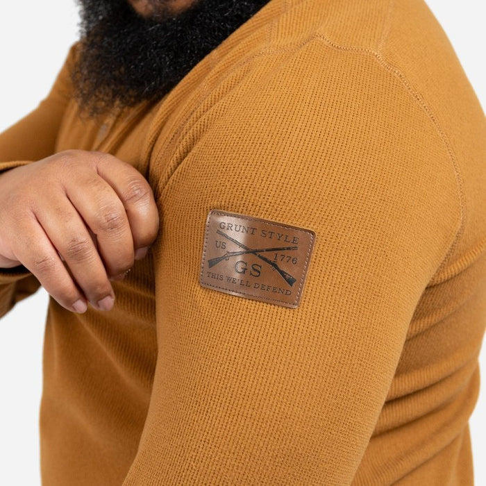 Grunt Style Thermal Henley - Coyote