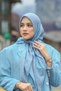 Thun Voile Square - Blue Stone