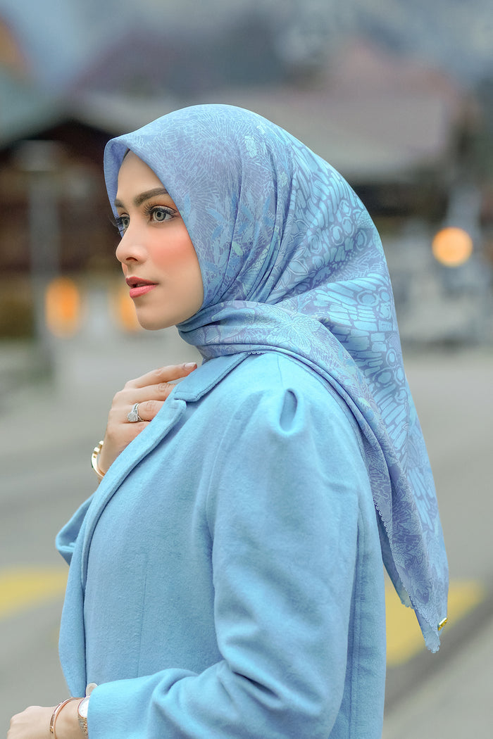 Thun Voile Square - Blue Stone
