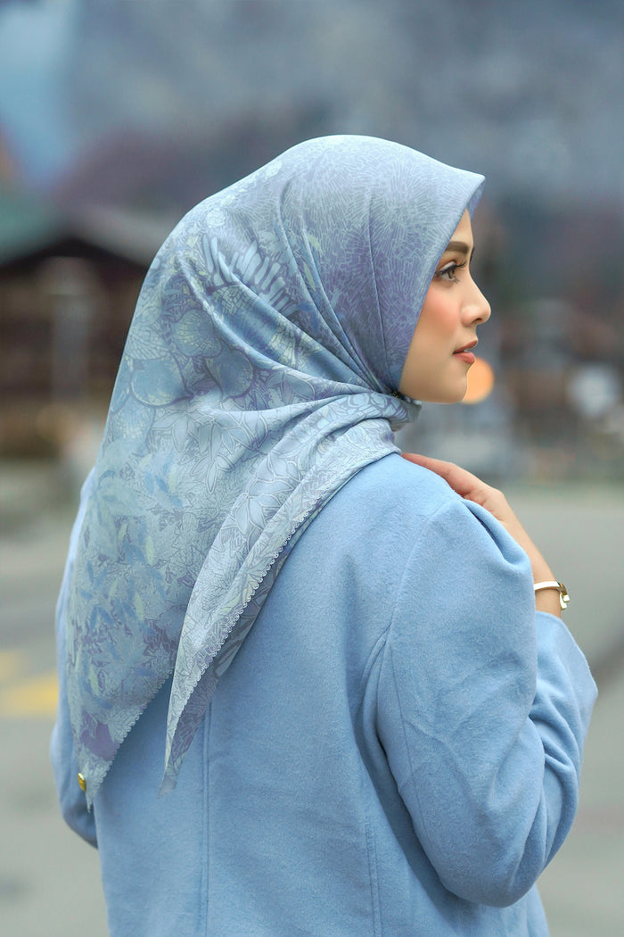 Thun Voile Square - Blue Stone