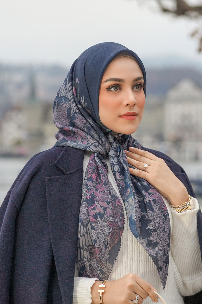 Thun Voile Square - Navy