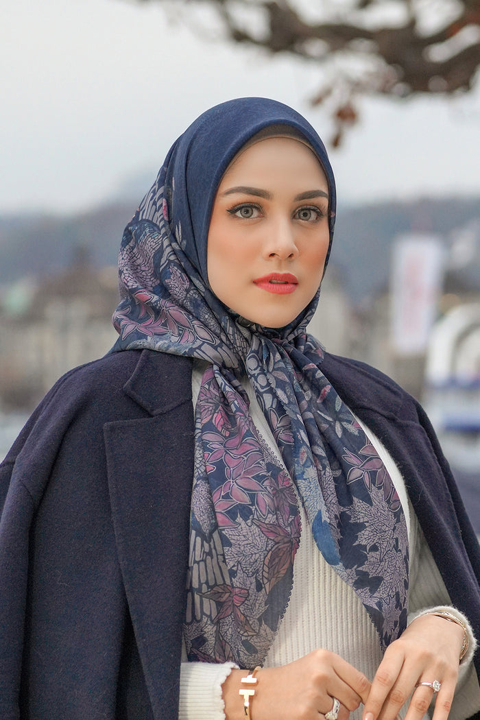Thun Voile Square - Navy