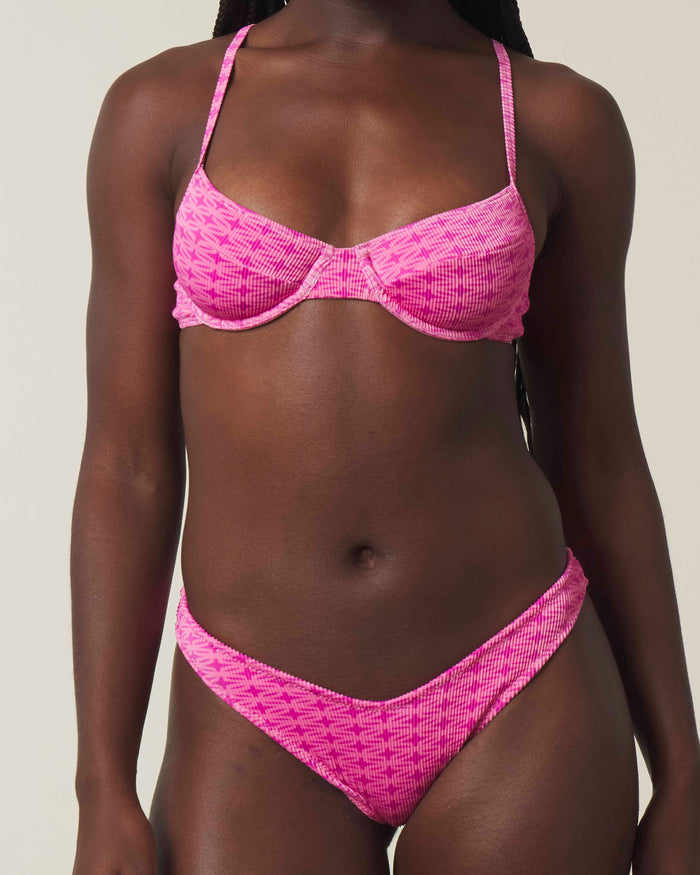 Trellis Ribbed Underwire Set