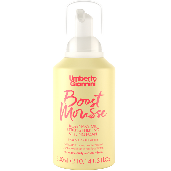 Umberto Giannini Boost Mousse Rosemary Oil Strengthening Styling Foam 290ml